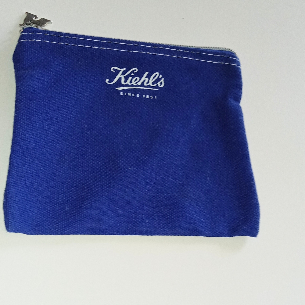 Kiehl's Blue Canvas Pouch